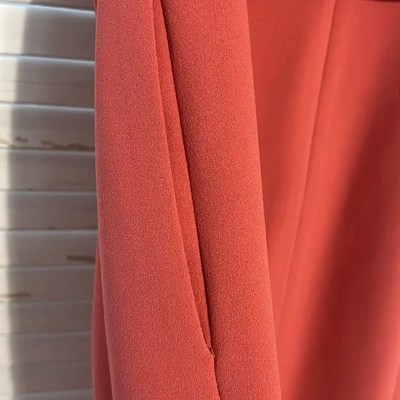 Elegant Terracotta Sleeveless Dress Size 2 - Picture 8 of 11